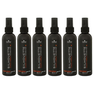 Schwarzkopf Silhouette Classic Formular 6 x 200 ml Pump Haarspray Super Hold