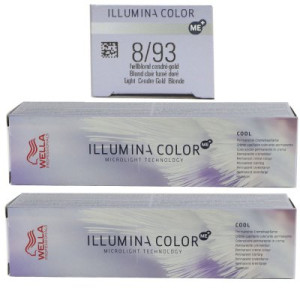 Wella Illumina 2 x 60 ml 8/93 hellblond cendre gold