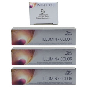 Wella Illumina 3 x 60 ml 9/ lichtblond