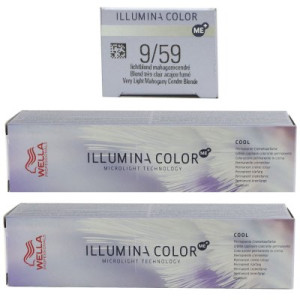 Wella Illumina 2 x 60 ml 9/59 lichtblond mahagoni cendre