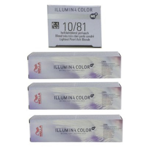 Wella Illumina 3 x 60 ml 10/81 hell lichtblond perl asch