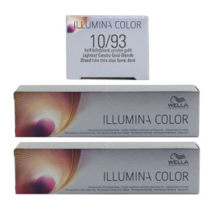 Wella Illumina 2 x 60 ml 10/93 hell lichtblond cendre gold