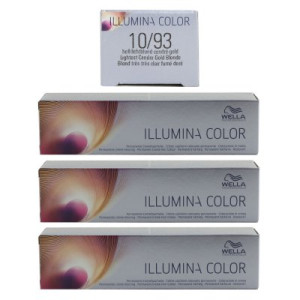 Wella Illumina 3 x 60 ml 10/93 hell lichtblond cendre gold
