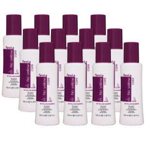 Fanola No Yellow Shampoo 12 x 100 ml für Blondes Haar Silbershampoo