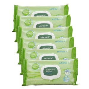 Schülke mikrozid AF wipes premium Softpack Desinfektion Tuch Flächen 6 x 50 Stück