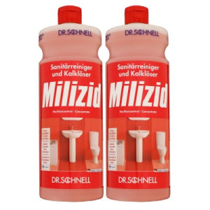 Dr. Schnell Milizid 2 x 1 Liter Sanitärreiniger & Kalklöser Konzentrat