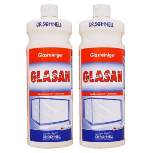 Dr. Schnell Glasan 2 x 1 Liter Großflächen Glasreiniger Profi Glasreiniger