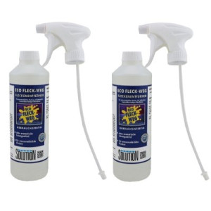 Solution Eco Fleck Weg Fleckenentferner 2 x 500 ml Gebrauchsfertig mit Sprühkopf