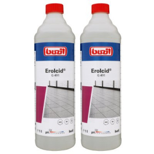 Buzil Erolcid G 491 2 x 1 Liter Intensivreiniger für Feinsteinzeugreiniger sauer