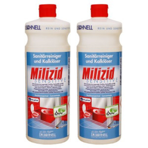 Dr. Schnell Milizid Sensitive 2 x 1 Liter Sanitärreiniger ohne Duft Farbstoffe