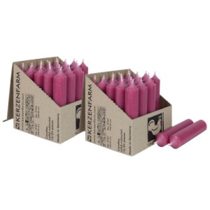 2 x 25 Stabkerzen Altrosa 100 x 22 mm Kerzenfarm Kerzen Candle