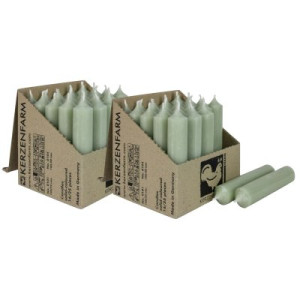 2 x 25 Stabkerzen Salbei 100 x 22 mm Kerzenfarm Kerzen Candle