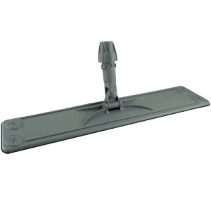 Trapezhalter Trapezwischer Kunststoff 60 cm mit Lamellen grau