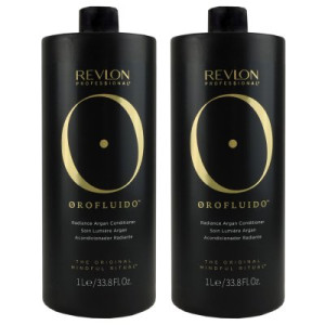 Revlon Orofluido 2 x 1000 ml Conditioner für jeden Haartyp mit Arganöl