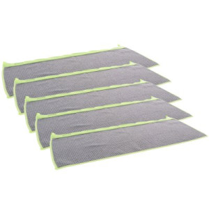 5 x Greenspeed Hydra Super Microfasermopp 54 x 25 cm grau grün