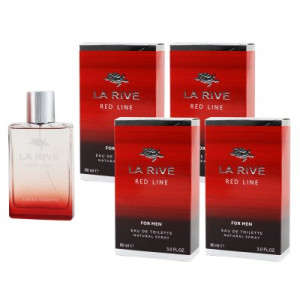 La Rive Red Line 4 x 90 ml Eau de Toilette EDT Herrenduft