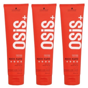 Schwarzkopf Osis Rock Hard 3 x 150 ml Haargel starker Halt
