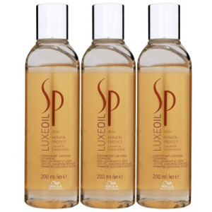 Wella SP Luxe Oil Keratin Protect 3 x 200 ml Shampoo Öl Shampoo