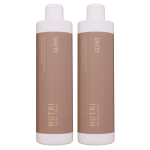 Glynt Nutri Shine Spray 2 x 500 ml Haaröl mit Jojoba & Macadamia Nachfüller