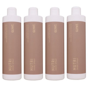 Glynt Nutri Shine Spray 4 x 500 ml Haaröl mit Jojoba & Macadamia Nachfüller