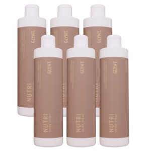 Glynt Nutri Shine Spray 6 x 500 ml Haaröl mit Jojoba & Macadamia Nachfüller