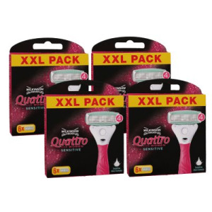 Wilkinson Quattro For Women Sensitiv 4 x 6 Rasierklingen Ersatzklingen Aloe Vera XXL