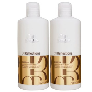 Wella Oil Reflections 2 x 500 ml Shampoo für alle Haartypen