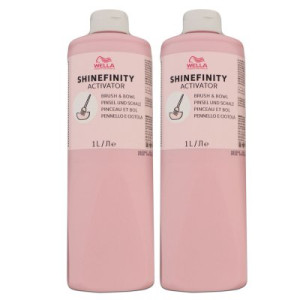 Wella Shinefinity Glaze Activator Brush Bowl 2 % 2 x 1000 ml Entwickler H2O2