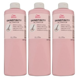 Wella Shinefinity Glaze Activator Brush Bowl 2 % 3 x 1000 ml Entwickler H2O2