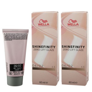 Wella Shinefinity Glaze Natural 2 x 60 ml 06/02 Dark Sage Tönung Neu