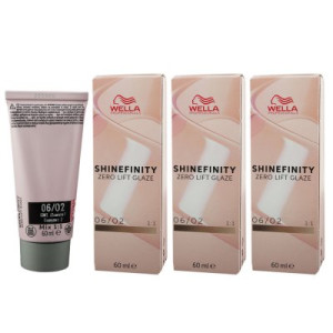 Wella Shinefinity Glaze Natural 3 x 60 ml 06/02 Dark Sage Tönung