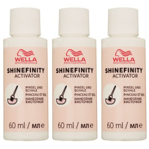 Wella Shinefinity Glaze Activator Brush Bowl 2 % 3 x 60 ml Entwickler H2O2