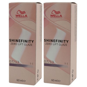 Wella Shinefinity Glaze Cool 2 x 60 ml 07/13 Toffee Cream Tönung
