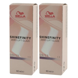 Wella Shinefinity Glaze Cool 2 x 60 ml 09/13 Toffee Milk Tönung