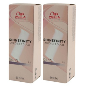 Wella Shinefinity Glaze Cool 2 x 60 ml 06/71 Frostet Chesnut Tönung