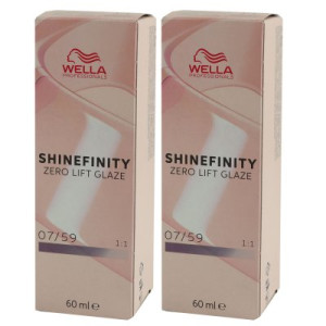 Wella Shinefinity Glaze Cool 2 x 60 ml 07/59 Strawberry Wine Tönung