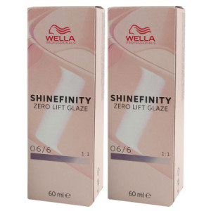 Wella Shinefinity Glaze Cool 2 x 60 ml 06/6 Cherry Wine Tönung