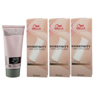 Wella Shinefinity Glaze Natural 3 x 60 ml 09/05 Silk Blush Tönung Neu
