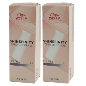 Wella Shinefinity Glaze Cool 2 x 60 ml 09/61 Iced Platinum Tönung