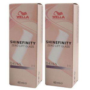 Wella Shinefinity Glaze Cool 2 x 60 ml 04/65 Deep Cherry Tönung