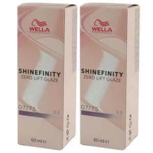 Wella Shinefinity Glaze Cool 2 x 60 ml 07/75 Rasberry Latte Tönung