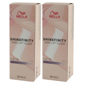 Wella Shinefinity Glaze Cool 2 x 60 ml 08/8 Blue Pearl Tönung