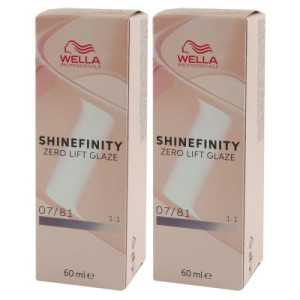 Wella Shinefinity Glaze Cool 2 x 60 ml 07/81 Smoky Opal Tönung