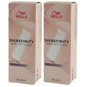 Wella Shinefinity Glaze Cool 2 x 60 ml 05/98 Steal Orchid Tönung