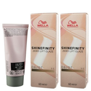 Wella Shinefinity Glaze Natural 2 x 60 ml 06/07 Deep Walnut Tönung Neu