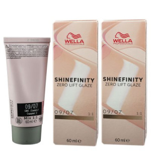 Wella Shinefinity Glaze Natural 2 x 60 ml 09/07 Beige Sand Tönung Neu