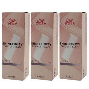 Wella Shinefinity Glaze Cool 3 x 60 ml 07/13 Toffee Cream Tönung