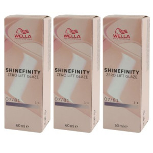 Wella Shinefinity Glaze Cool 3 x 60 ml 07/81 Smoky Opal Tönung