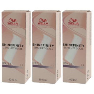 Wella Shinefinity Glaze Cool 3 x 60 ml 09/13 Toffee Milk Tönung