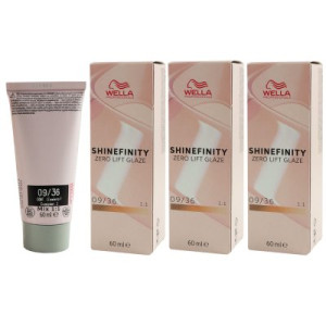 Wella Shinefinity Glaze Warm 3 x 60 ml 09/36 Vanilla Glaze Tönung